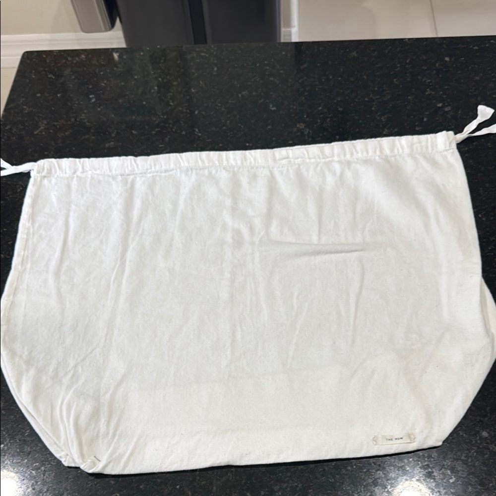 Large The Row White Drawstring Pouch